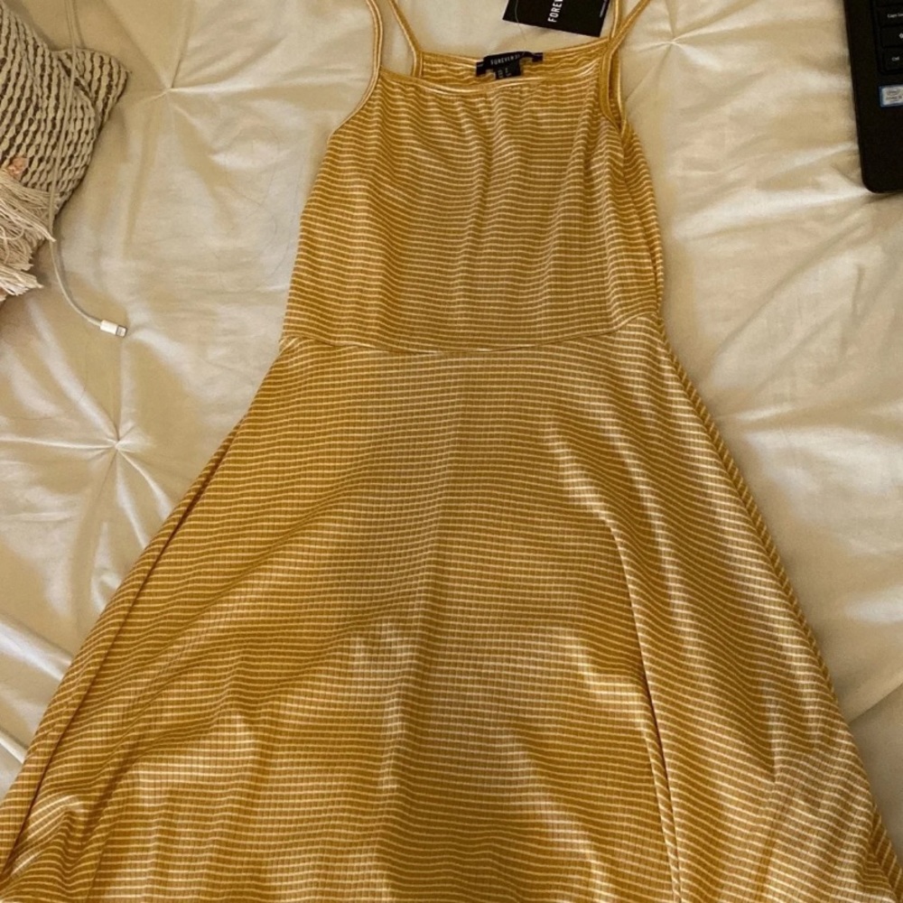 Forever21 Casual Yellow Dress New With Tags